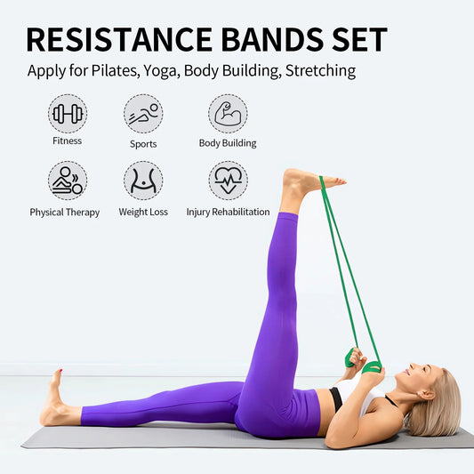 5 Packs Resistance Bands, Pull up Assist Bands - Workout Bands, Exercise Bands, Long Resistance Bands Set for Working Out, Fitness, Training, Physical Therapy for Men Women